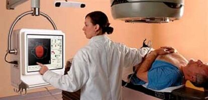 The ultrasound of the prostate